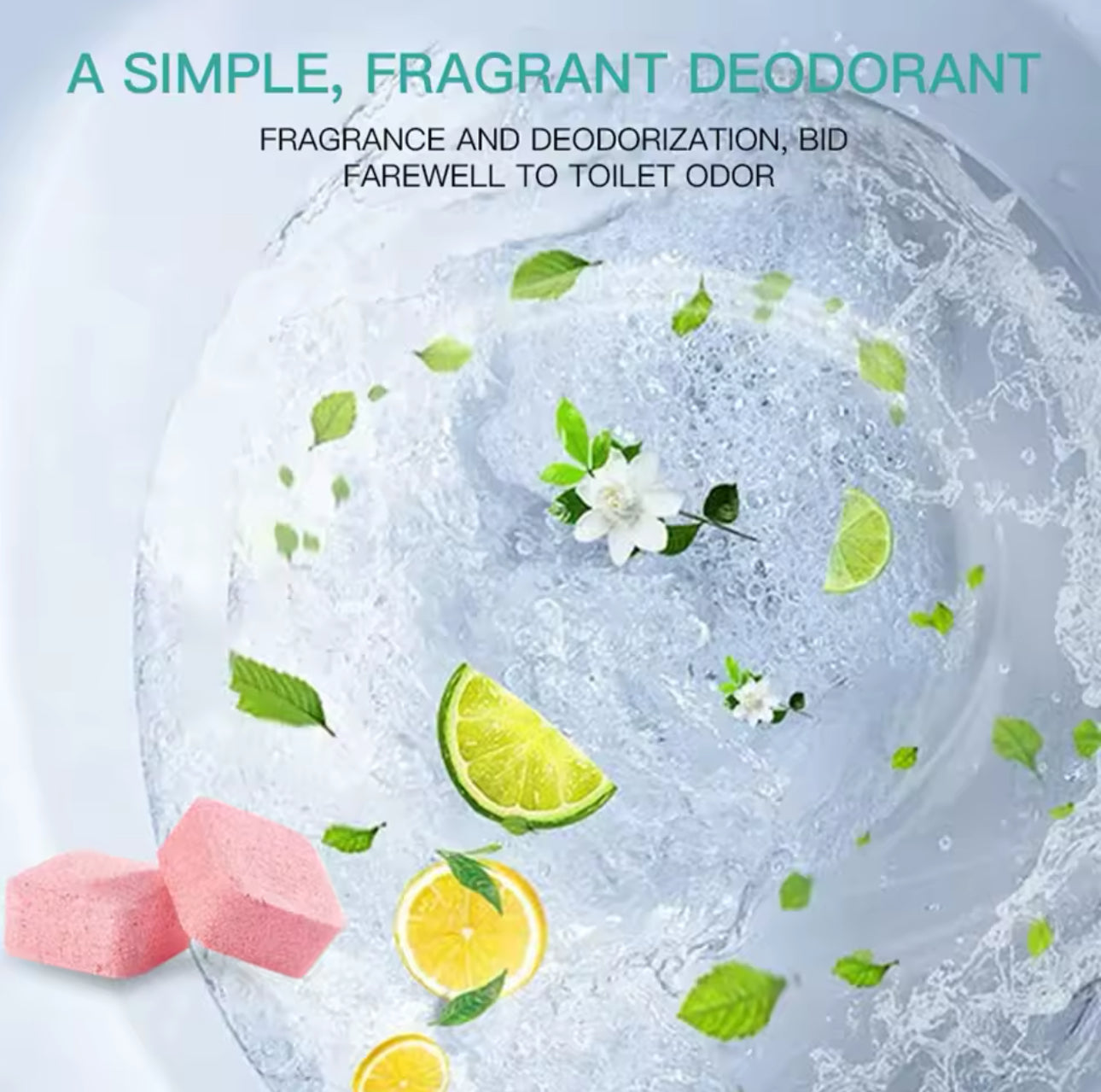 Automatic Toilet Bowl Cleaner Tablets – 12pcs Quick Stain & Odor Remover