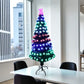 MHome Christmas Tree Pre-Lit Fiber Optic Artificial Pine Christmas Tree,Multicoloured LED Lights & Stand-Various Options