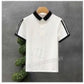Streetwear Top Stylish with Collar Tee Shirts Shirt Men Clothing Short Quarter Sleeve Summer-Various Options