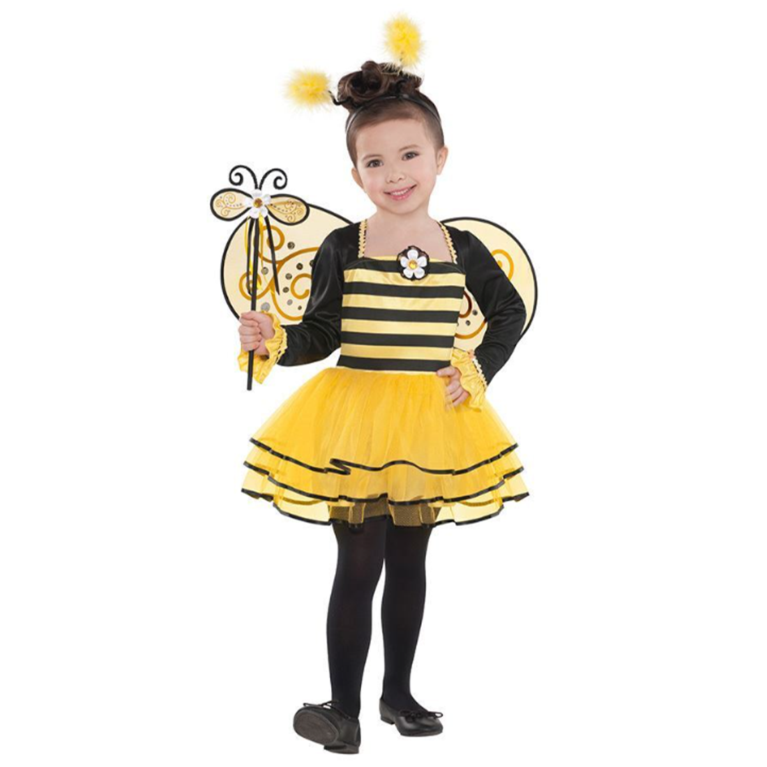 Girls Ballerina Bumble Bee Cosplay Costume Dress Theme Party Fancy Dress-Various Sizes
