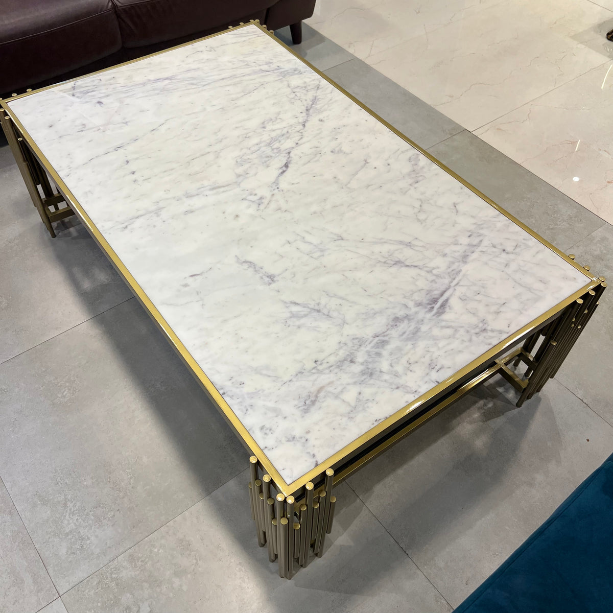 Metal/Marble Top Centre Table