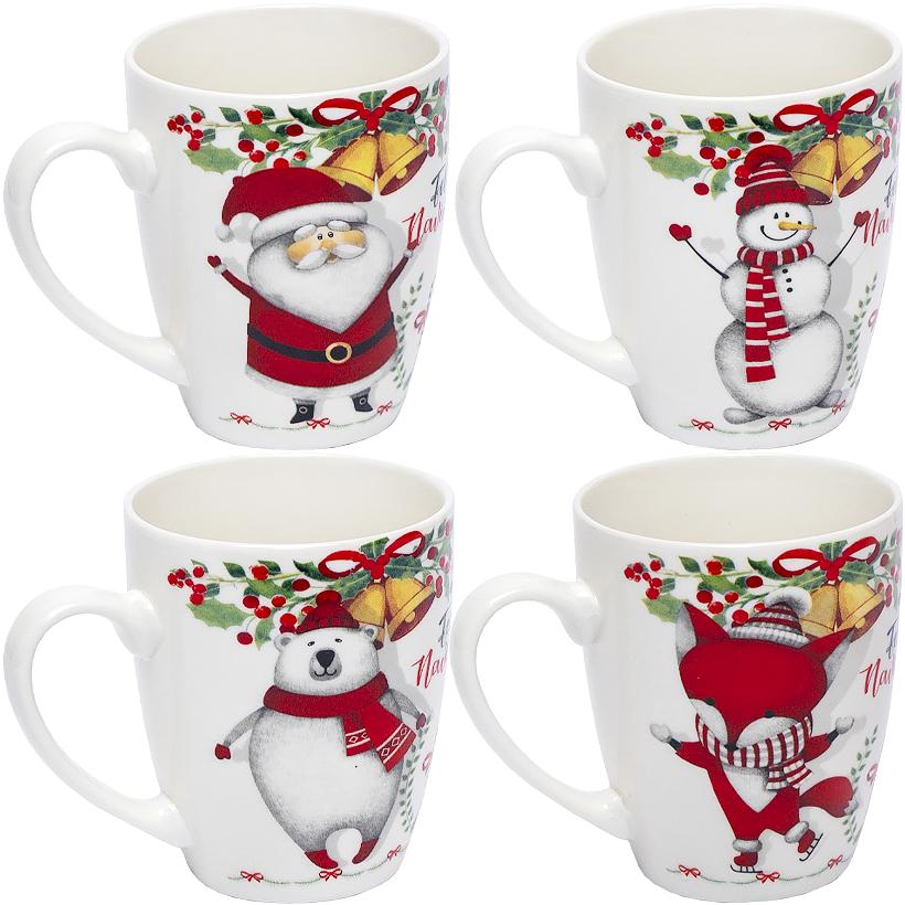 MHome Christmas Ceramic Mug 6pc Set - Various Options