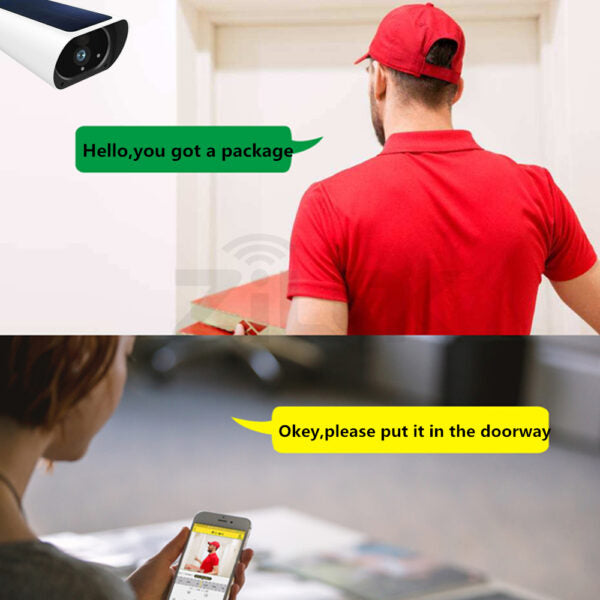 Solar Powered Wifi Surveillance Camera I-Cam-Y4 + App