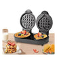 RAF R.205 Heart Shape Belgian Waffle Maker - Double Mini Non-Stick Waffle Maker 1100W