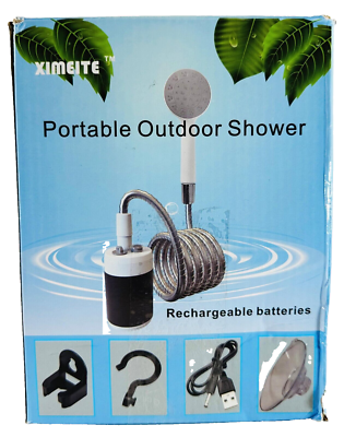 Ximeite Portable Outdoor Shower, USB Type With Rechargeable Option