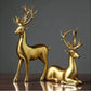 Deer Statue Reindeer Figurines Resin Sculpture