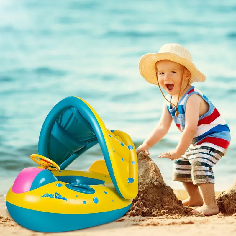 Kids Inflatable  Float with Sun Shade