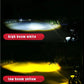 Motorcycle LED Spotlights High And Low Beams Two-Color Lens Headlights
