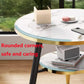 Round Coffee Table, 2-Tier Side Table Living Room, End Table Round with Storage, Modern Drink Side Table 2pc Set- Various Options