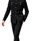 Men’s Military Inspired Mandarin Collar Safari Suit -Various Colours