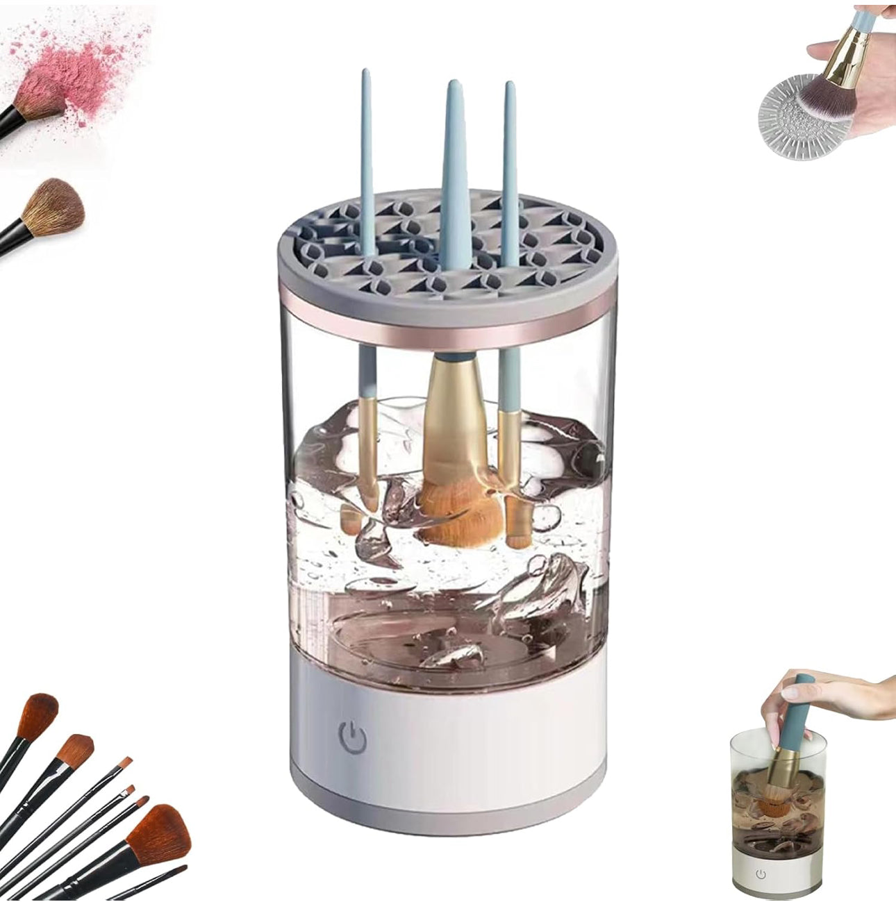 MBeauty
Magic Make Up Cleaner Brush Cleaner,USB Rechargeable Automatic Deep Cosmetic Cleaning Device