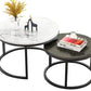 MFURN Round Nesting Table Set 2pc Sintered Top-Various Colours