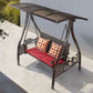 Two seater giant swing patio porch swing courtyard outdoor steel swing for playground
