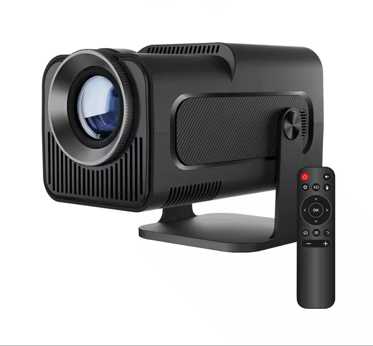 4K Portable Projector With Screen Mirroring - Black