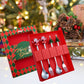 MHome Christmas Theme Cutlery Set 4pc in Gold or Silver Options