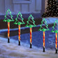 MTech Christmas Solar Lights 5-Pack – Outdoor Star & Snowflake Pathway Lights