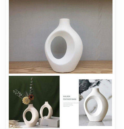 MHome Ceramic Twist Vase