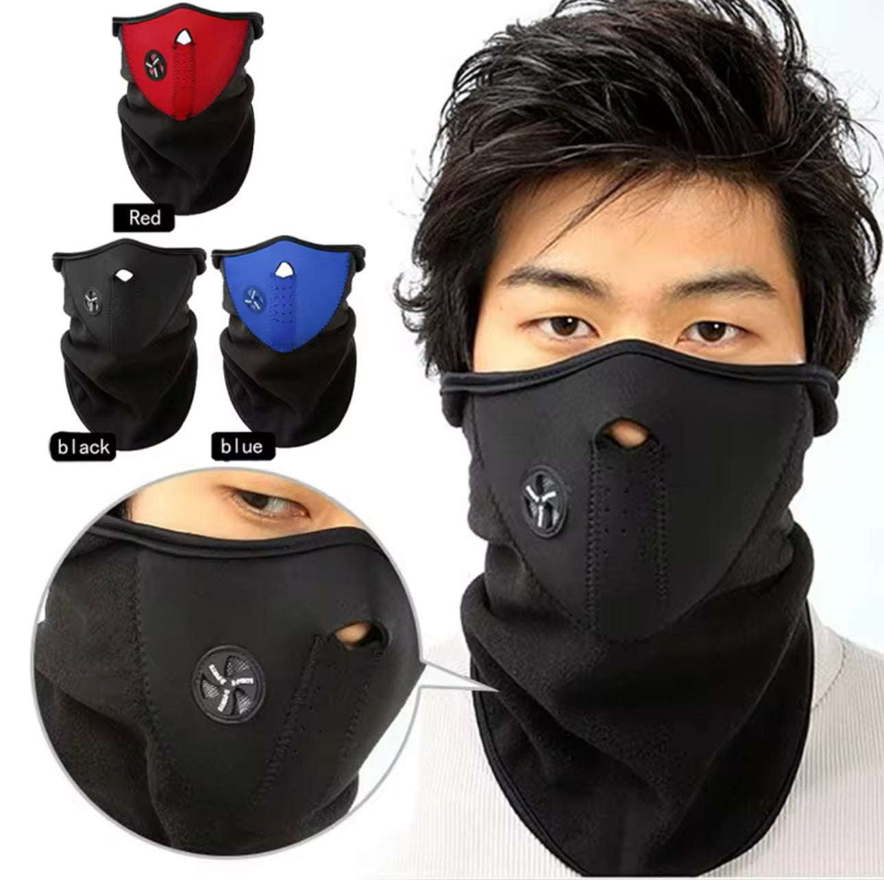 MGear Windproof Cycling Mask Bike Bicycle Dustproof Outdoor Sports Masks Neck Half Face Balaclavas Hot Winter Mask