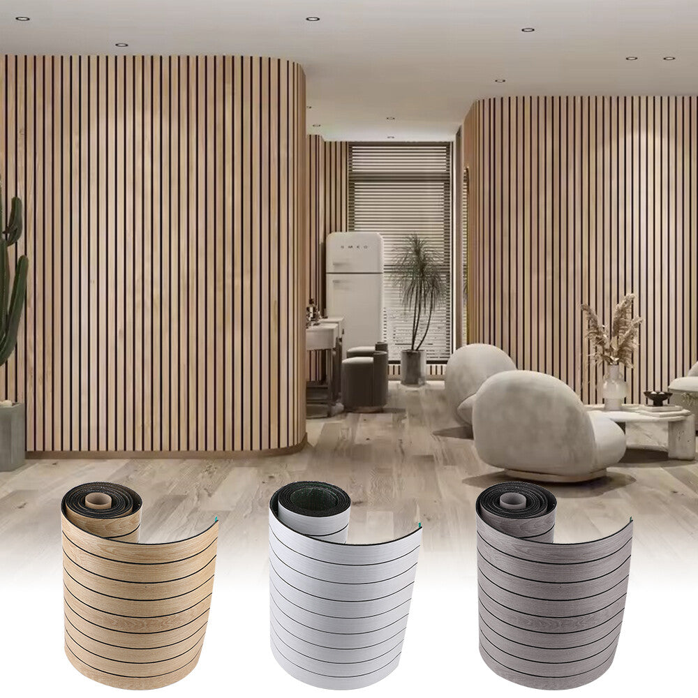 MHome 3D Wood Grain Self-Adhesive Wallpaper – Waterproof Wall Décor