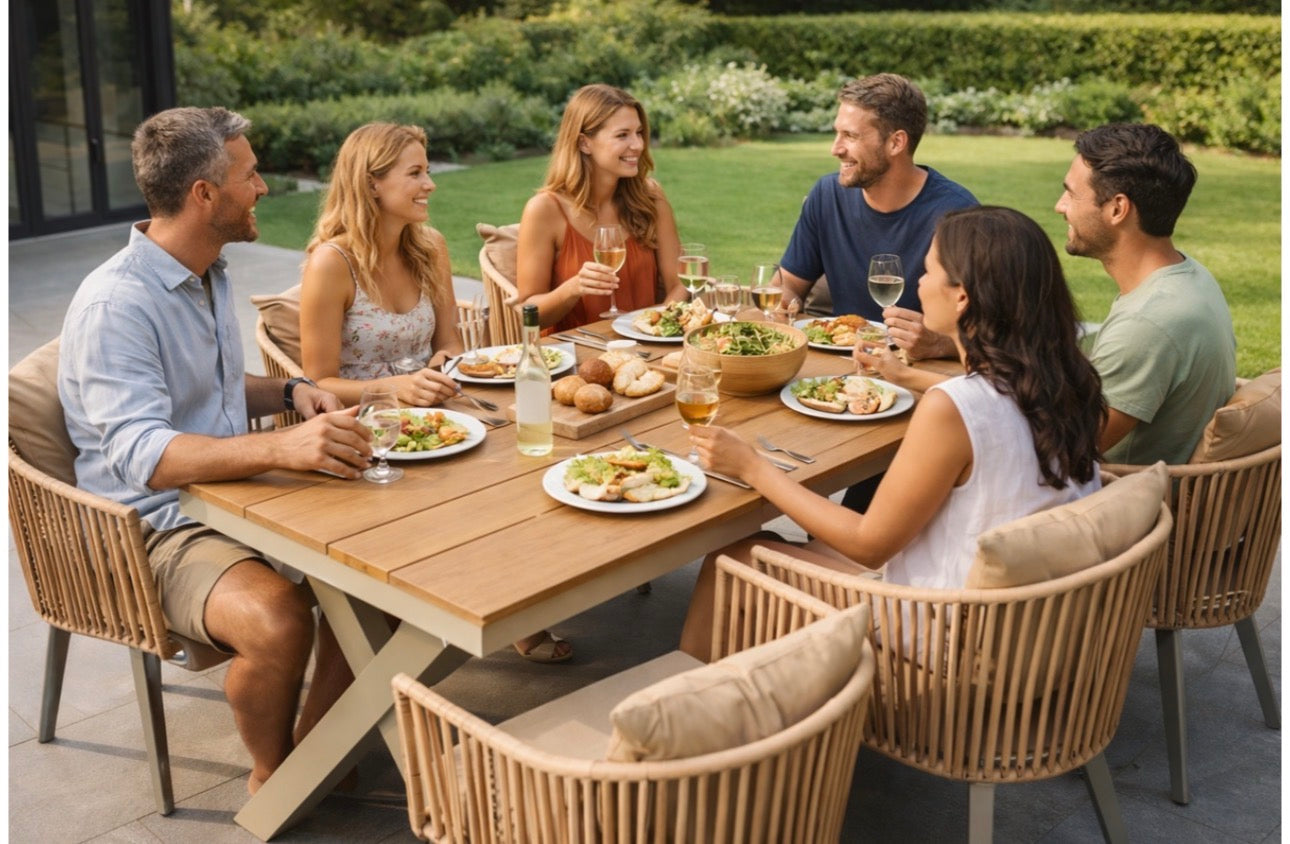 MFURN Glodean Stylish Outdoor Dining 7pc Set