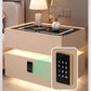 Nordic style smart bedside cabinets with wireless charging, Bluetooth speaker, LED strip, and secure password lock drawer-Available In Various Colours PreOrder Sales Now Available!