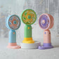 Mini Fan With Mobile Phone Holder USB Charging-Various Colours