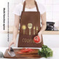 MHome Waterproof Kitchen Aprons for Women, Cooking Apron for Cooking, Baking, Chefs Apron with Pocket, Premium Aprons as a Gift for Mum, Wife, Girlfriend, Grandma-Various Colours