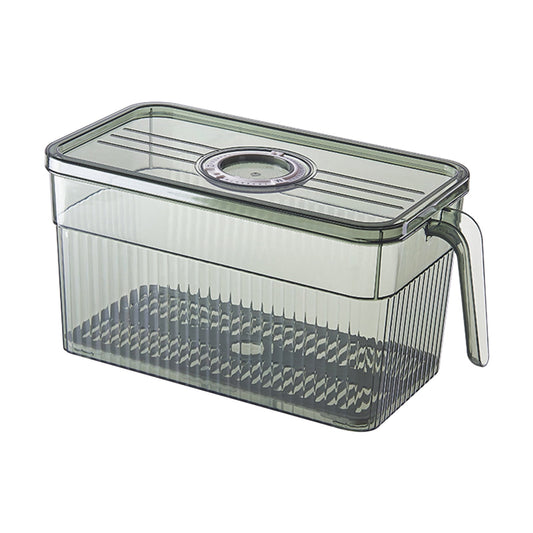 MHome Refrigerator Storage Box with Lid & Handle – Fresh Keeping Fridge Organiser
