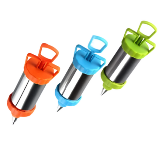 Cylindrical Cake Decorating Pastry Nozzle Piping Gun- Each