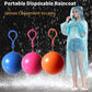 Generic Portable Raincoat Ball Raincoat Emergency Raincoat With Keychain