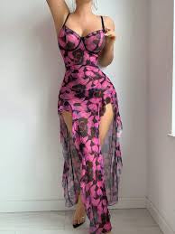 Ladies Floral Maxi Dress-Various Colours
