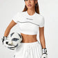 Women's Casual Streetwear T-Shirt And Wide Leg Pants 2pc Set- Various Colours