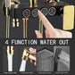 MHome Black & Gold Modern Shower System – 20.3 cm Rain Showerhead, Handheld & Tub Faucet