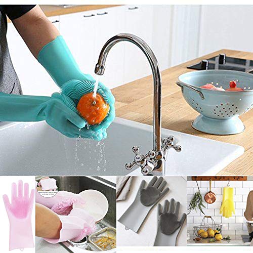 MHOME Multifunction Magic Silicon Dish Washing Gloves