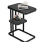 MFurn C-Shaped Double-Layer Side Table – Modern Coffee Table for Sofa Or Bed