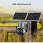 Outdoor wifi/4G Sim Card Camera Mini Solar Panel Security Surveillance Camera 7500mAh IP66 Wireless 2 Way Talk DetectCamera