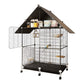 Modular Model Birdcage Black With Wheels Style A
