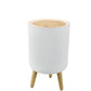 MHome 7L Modern Pedal-Free Dustbin with Lid & Legs – One-Touch Open