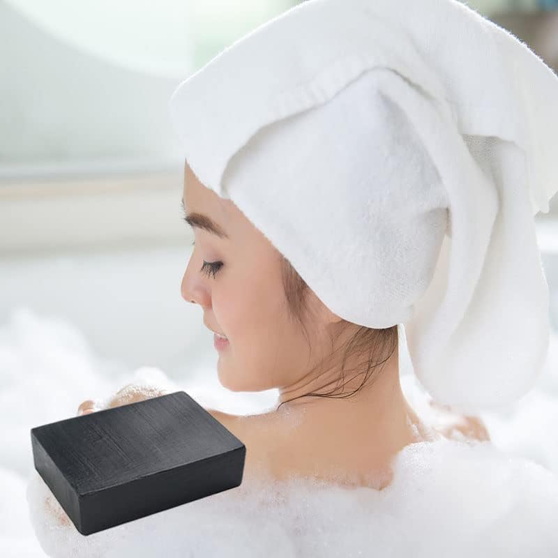 Dr. Davey Black Soap with Charcoal & Collagen – Deep Cleansing Bar Soap (100g)