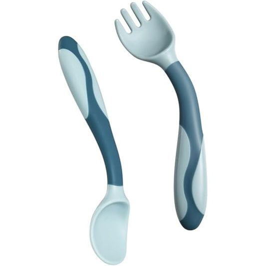Silicone Soft Bendable Spoon & Fork Set for Kids