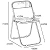 MFurn Clear Folding Chair – Modern Transparent Acrylic