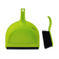 MHome CleanSweep Dustpan And Broom Set With Angled Head And Rubber Lip