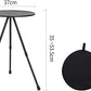 Round Foldable Camping Table Two Level Adjustment Aluminum Alloy Portable