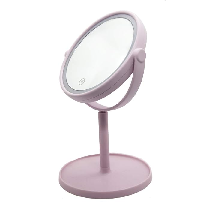 LED Make up Mirror-Pink