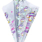 Kids Unicorn Printed Dome Umbrella With Whistle - Various Colors
