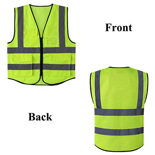 High Visibility Safety Reflective Jacket For Work, Cycling Or Running