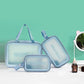 3-Piece Transparent Waterproof Toiletry & Cosmetic Travel Bag Set – Clear Zipper Organiser for Makeup & Essentials
