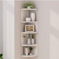 MHome 5-Layer Corner Wall-Mounted Bookshelf Storage Rack