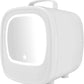 Mini Fridge Portable Beauty Cosmetics LED Mirror Makeup Refrigerator Cooler 6Litre White Only