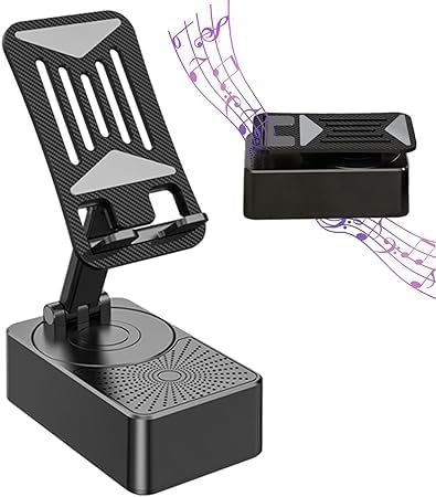 3-in-1 Phone Stand with Bluetooth Speaker & Power Bank